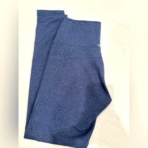 NWOT Aerie Leggings Athletic Workout XS Blue Heathered w Pockets Size XS